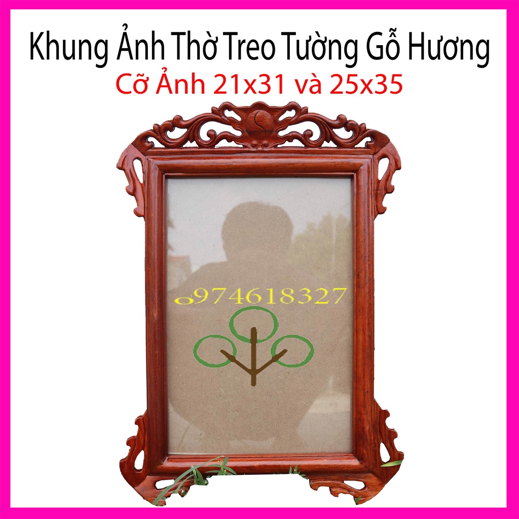 Khung ảnh gỗ hương,khung hình thờ treo tường ảnh thờ treo 21x31