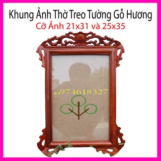 Khung ảnh gỗ hương,khung hình thờ treo tường ảnh thờ treo 21x31
