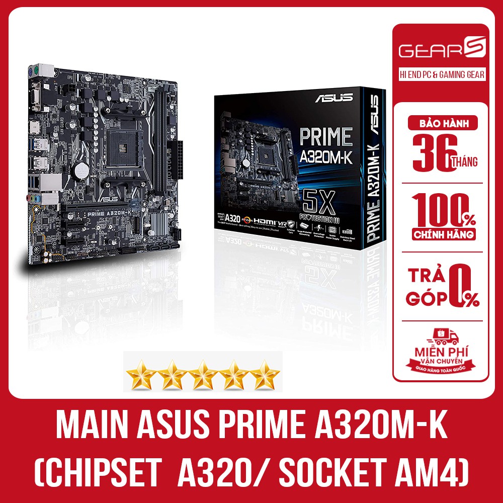 [Mã ELCL99 giảm 7% đơn 500K] Mainboard ASUS PRIME A320M-K - New 100% BH 36 tháng | BigBuy360 - bigbuy360.vn