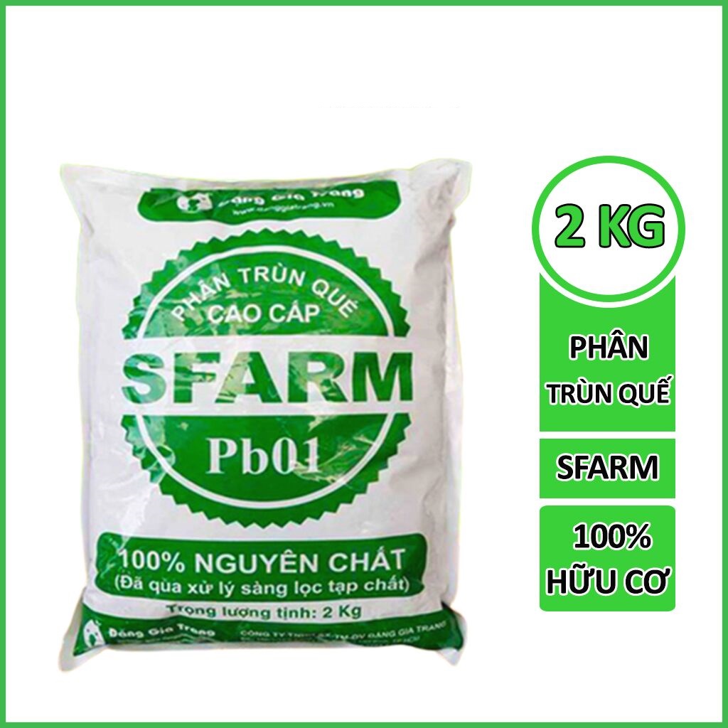 Phân trùn quế SFARM 2kg phân hữu cơ