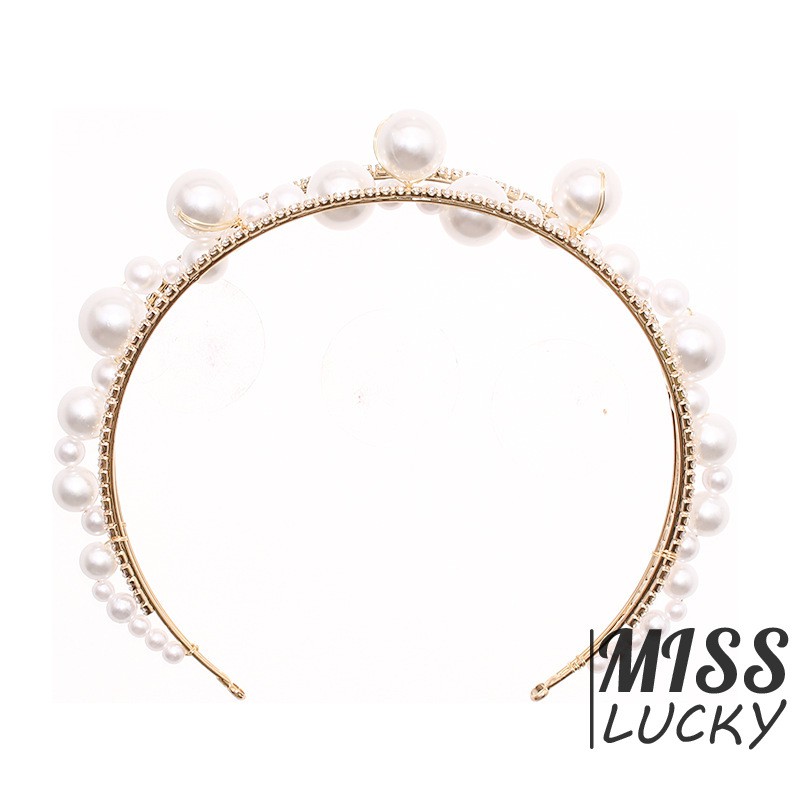 Băng Đô Đính Đá Và Ngọc Trai Giả Thời Trang Dành Cho Nữ