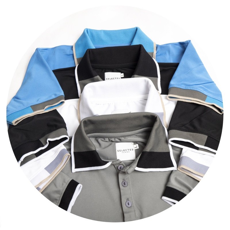 ANA12 - ÁO POLO NAM TRƠN CỔ PHỐI