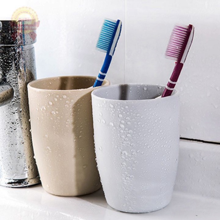 [Hàng xịn] Cốc đánh răng nhựa sang nhám chống trượt chịu nhiệt nhiều màu tròn đựng bàn chải uống nước tiện dụng