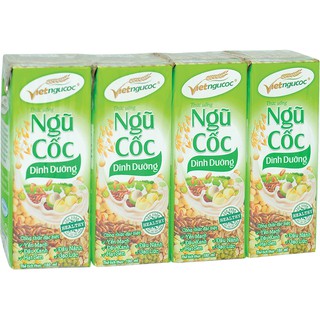 [ Lôc 4 hộp] Ngũ cốc dinh dưỡng uống liền 180ml/hộp_Việt ngũ cốc