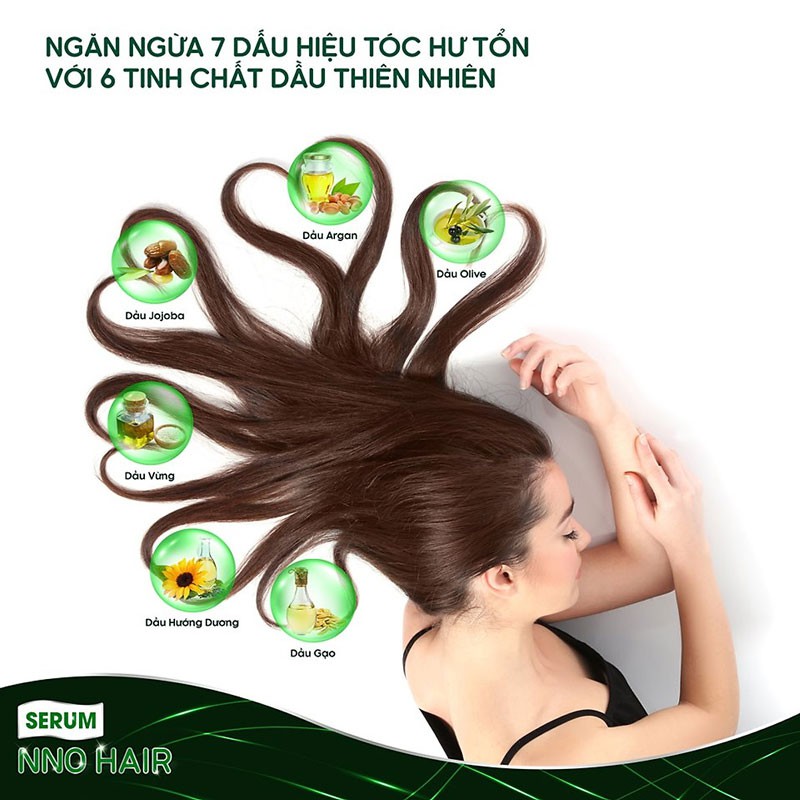 Tinh Dầu dưỡng nuôi dưỡng và bảo vệ tóc Mega NNO Hair Serum (3 vỉ x 5 viên/hộp)