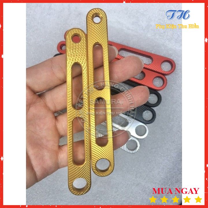 Pát gắn nhiều vị trí dùng treo đèn trợ sáng, chân gương, trên xe máy đa năng nhôm CNC 3D