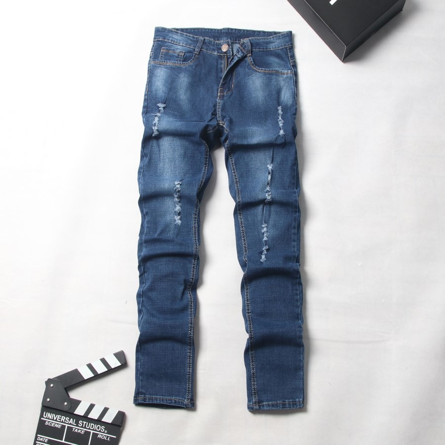 Quần jean nam vải co giãn bền đẹp , quần jeans nam