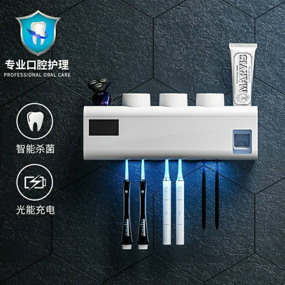 kệ lò vi sóngđời Khử trùng Giá để bàn chải đánh răng Giá đựng kem đánh răng đục lỗ miễn phí | BigBuy360 - bigbuy360.vn