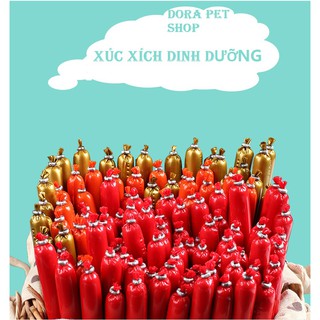 (Buy20 get1)XÚC XÍCH DINH DƯỠNG RAU CỦ CHO CHÓ MÈO