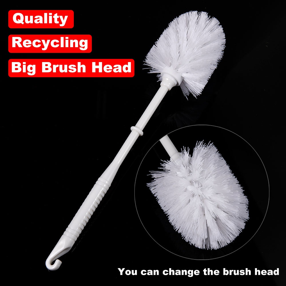Cod Qipin 36cm Toilet Deep Cleaning Bathroom Replacement White Toilet Decontamination Brush Accessories