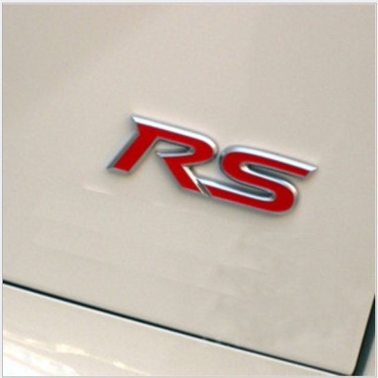 Decal logo kim loại chữ RS dán vành chắn bùn phía sau cho xe hơi CHEVROLET