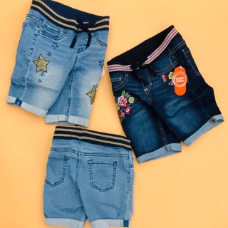 Q214242 Quần short jean lưng thun bé gái
