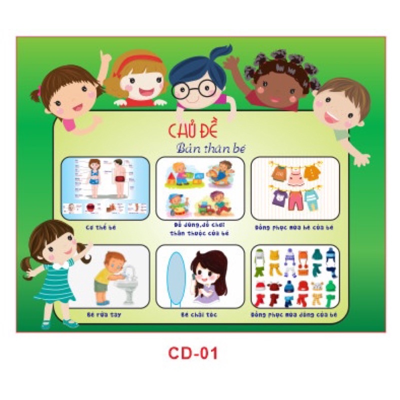 Tranh goc mam non: Bộ tranh chủ đề
