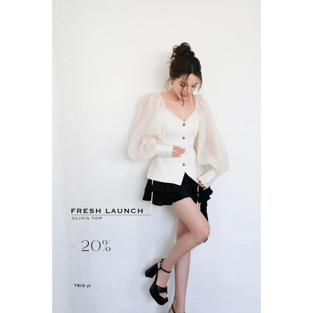 Sét Bộ Áo Cổ V Tay Phồng Trễ Vai Kèm Chân Váy Sét Bộ Đi Chơi Bigsize Quỳnh Anh Từ 50 kg Đến 100 kg M/L/XL/XXL