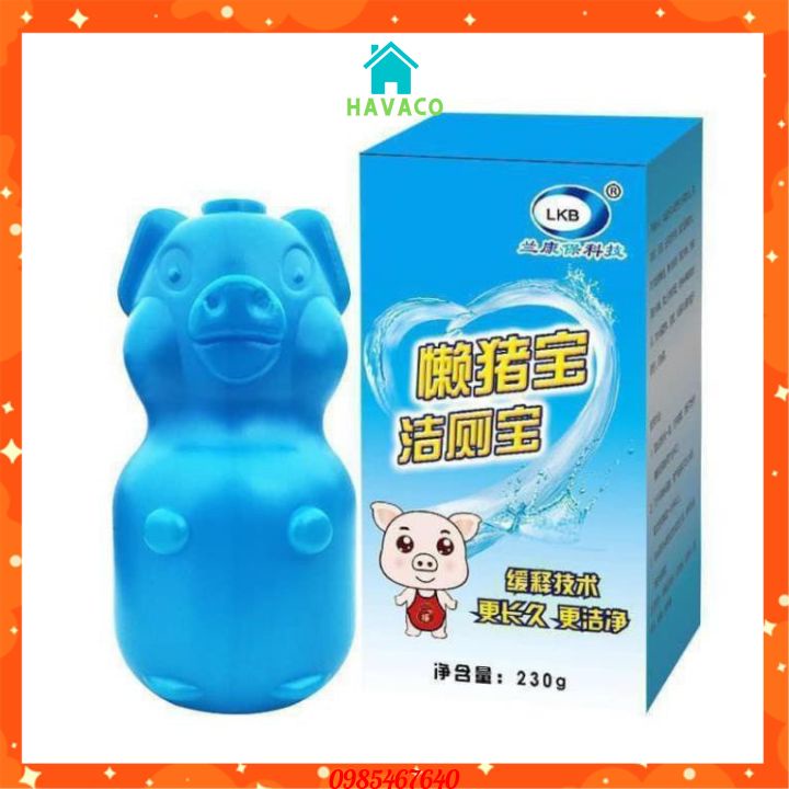 Tẩy Bồn Cầu Hình Con Lợn Giữ Toilet Luôn Sạch Sẽ