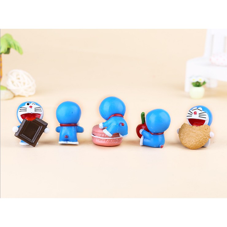 Mô hình full bộ tượng 6 nhân vật Doraemon để bàn quà tặng trang trí