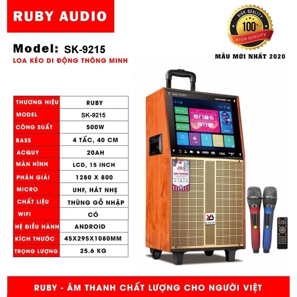 Loa kéo di động Ruby SK-9215