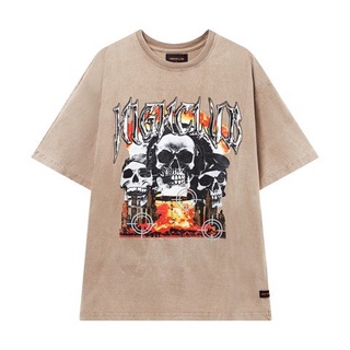Áo thun Highclub Death Words Washed Tee - Brown