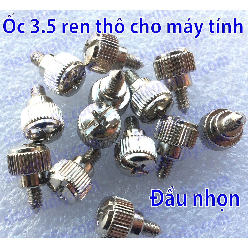 Ốc vít M3, M4, M3.5 6#-32*6 máy tính đầu tròn vặn tay