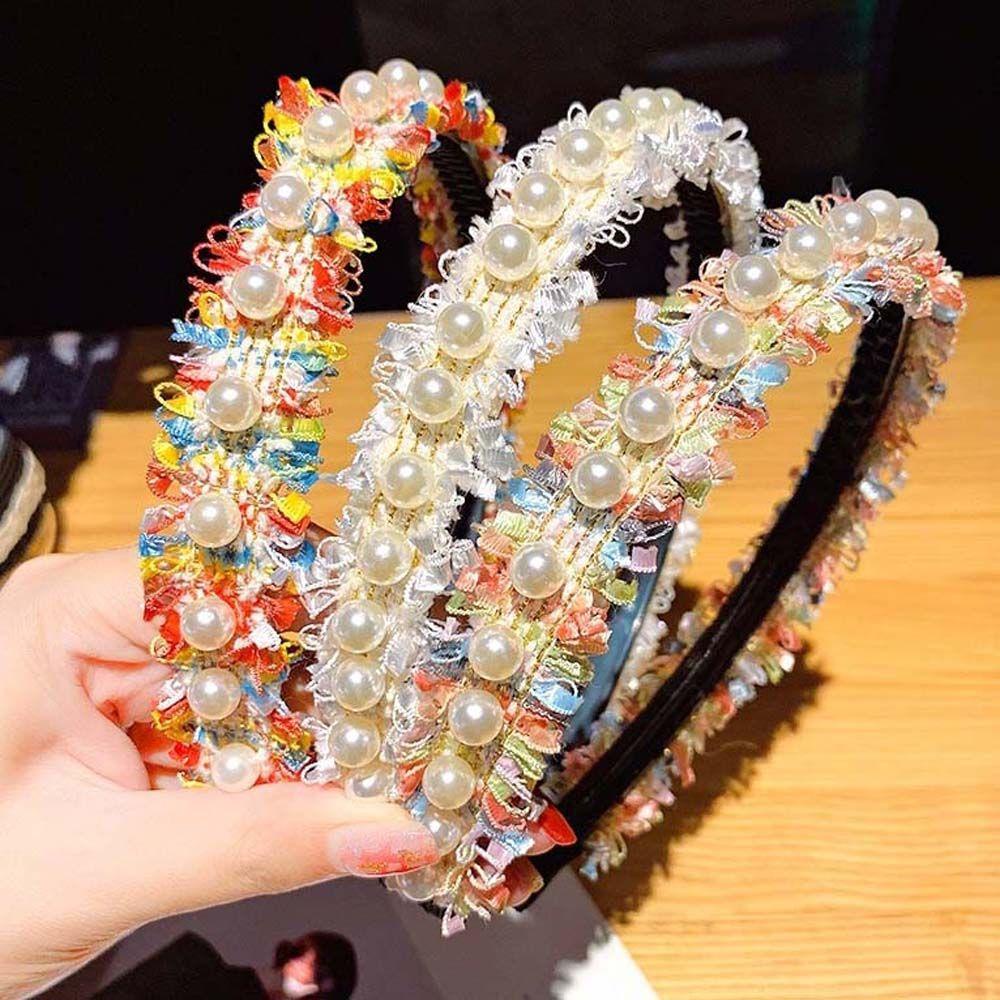 Băng Đô Cài Tóc Phối Ren Xinh Xắn Ngọt Ngào Cho Bé Gái