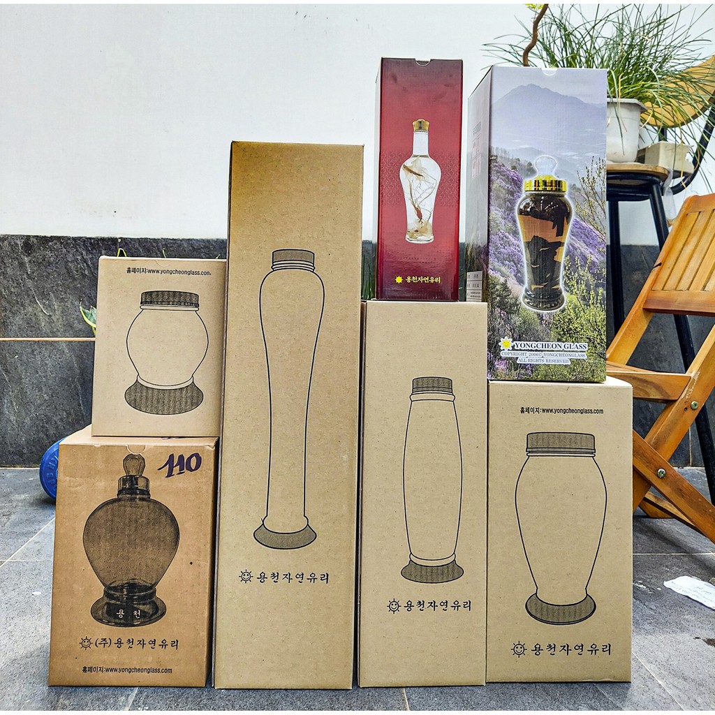 Bình thủy tinh Ngâm rượu 3,5L HÀN QUỐC YongCheon hình ELIP No18-19. Hàng cao cấp - Phóng to sâm - Bảo vệ sức khỏe. | BigBuy360 - bigbuy360.vn