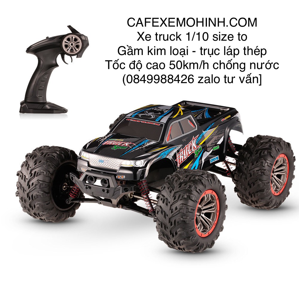 [Mã LIFE0503TOYS1 giảm 10% đơn 150k] Xe điều khiển monster truck 9125 size to 50km/h gầm kim loại