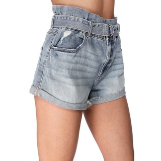 Quần shorts jean nữ thắt beo