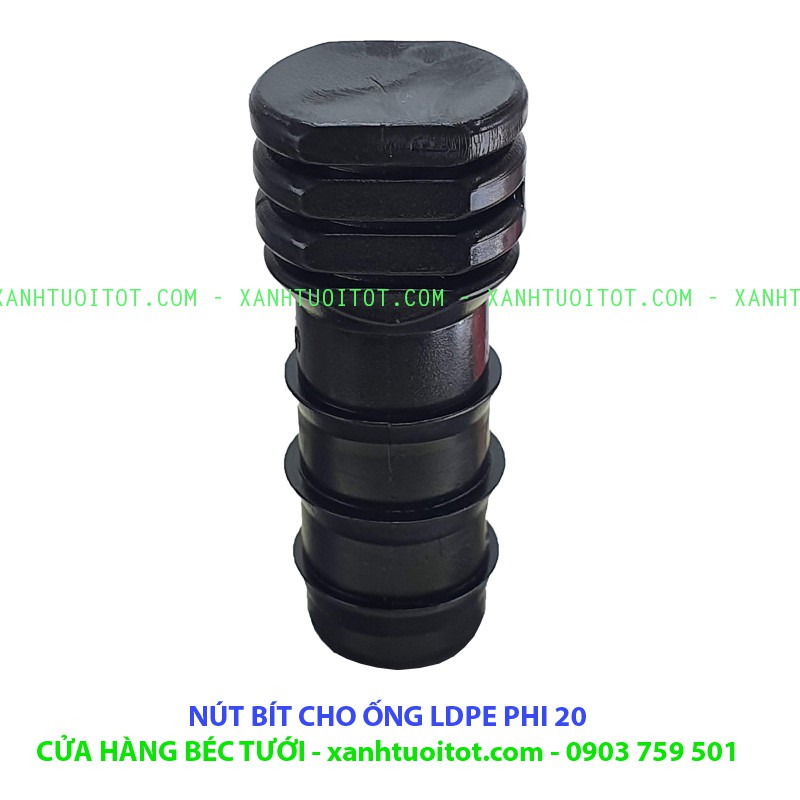 Bộ 10 NÚT BÍT CUỐI ỐNG LDPE PHI 20