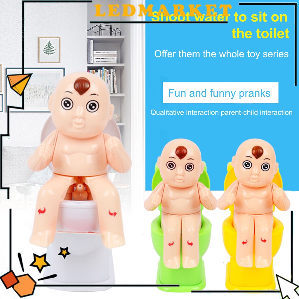 Bồn Cầu Đồ Chơi Mini Nhiều Màu Sắc Họa Tiết Hoạt Hình Cho Bé