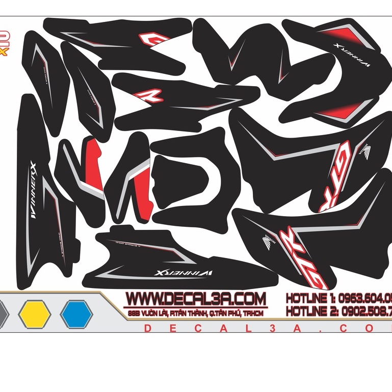 Tem rời WINNER X GTR 150