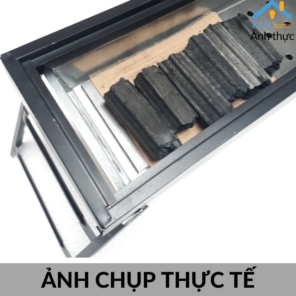 Bếp nướng than hoa không khói ngoài trời (có Ngăn kéo thay than tiện lợi) thiết kế gấp gọn cho dã ngoại mã 35003