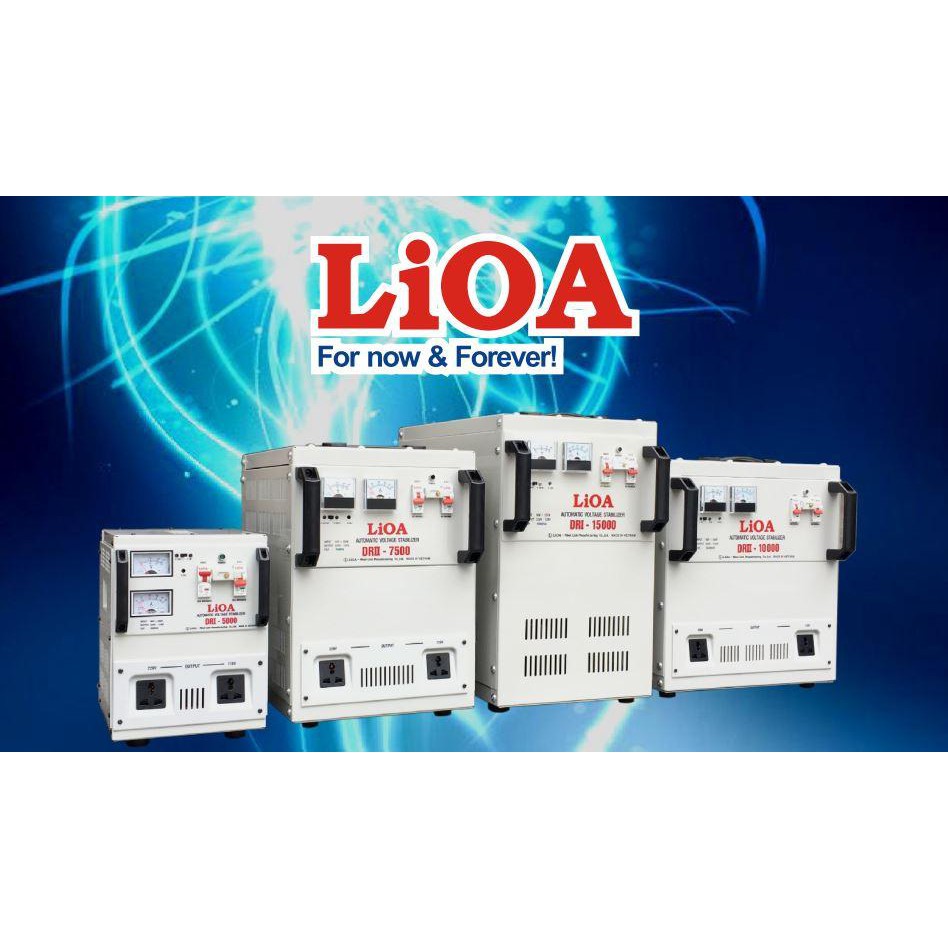 Ổn Áp Lioa 10KVA 1 Pha Dải 90-250V, Thế Hệ II 100% Dây Đồng