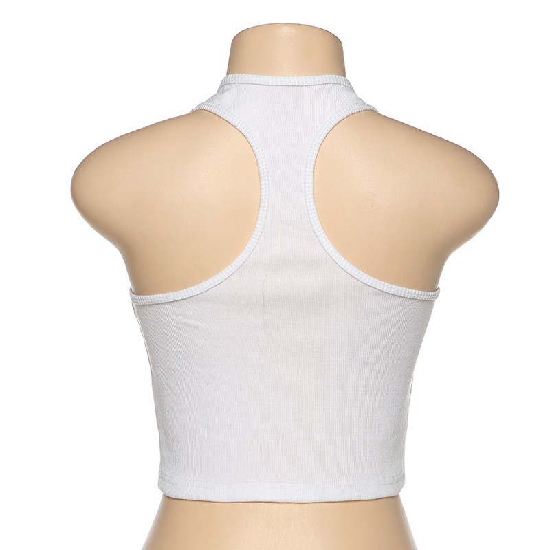 Áo Croptop Nữ Không Tay In Chữ Thời Trang | BigBuy360 - bigbuy360.vn