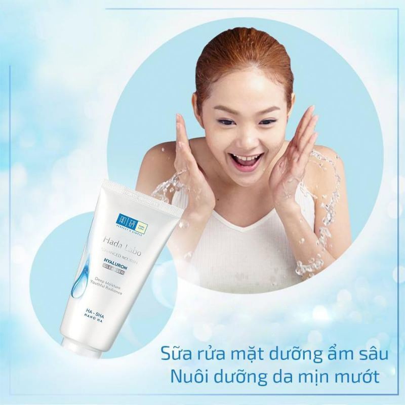 Sữa Rửa Mặt Hada Labo Advanced Nourish Hyaluron Cleanser 80g