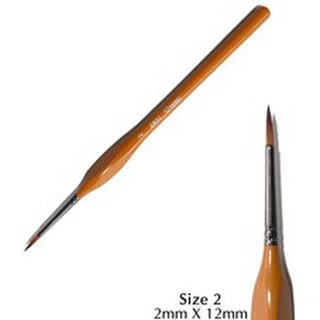 Cọ vẽ HAND thân Vàng (ZBS2)