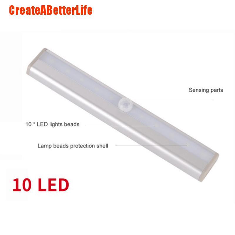 Bộ 10 Đèn Led Cảm Biến Không Dây Siêu Sáng