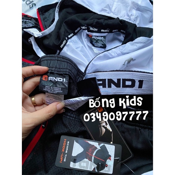 Bộ Gió Kéo Khoá Hoodie Bé Trai ANDY1(có lỗi)