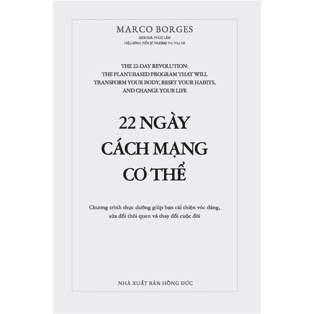 Sách - 22 Ngày Cách Mạng Cơ Thể