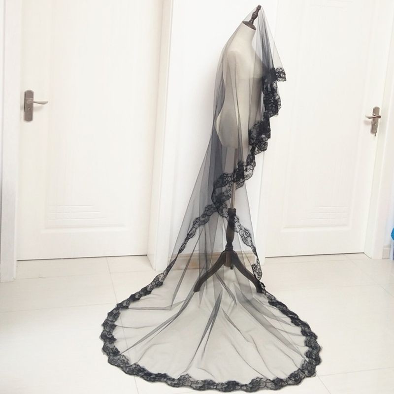 Mạng che mặt bằng ren thanh lịch tao nhã dành cho cô dâu