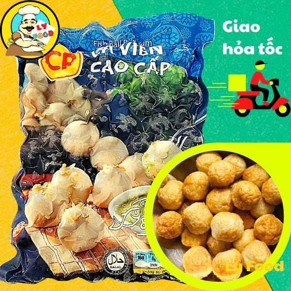 Cá viên cao cấp CP 500g, làm từ cá basa tươi, giòn dai, ngon hơn khi dùng chung bún thái, lẩu thơm ngon đậm vị Ly House