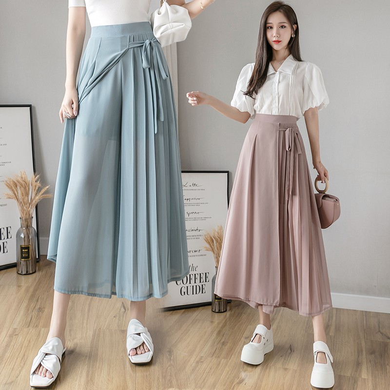 Quần Voan Xếp Ly Thời Trang Mùa Xuân Size S-Xl 2021