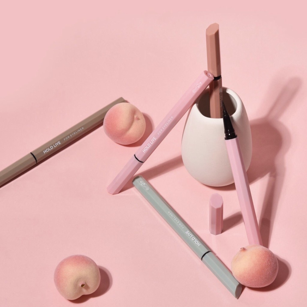 Bút kẻ mắt dạ HOLD LIVE màu sắc chống thấm nước lâu trôi nét mảnh Superfine Natural Eyeliner | BigBuy360 - bigbuy360.vn