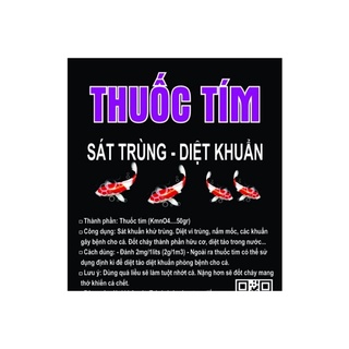 Thuốc tím kmno4 cho cá chép cá coi 100gr