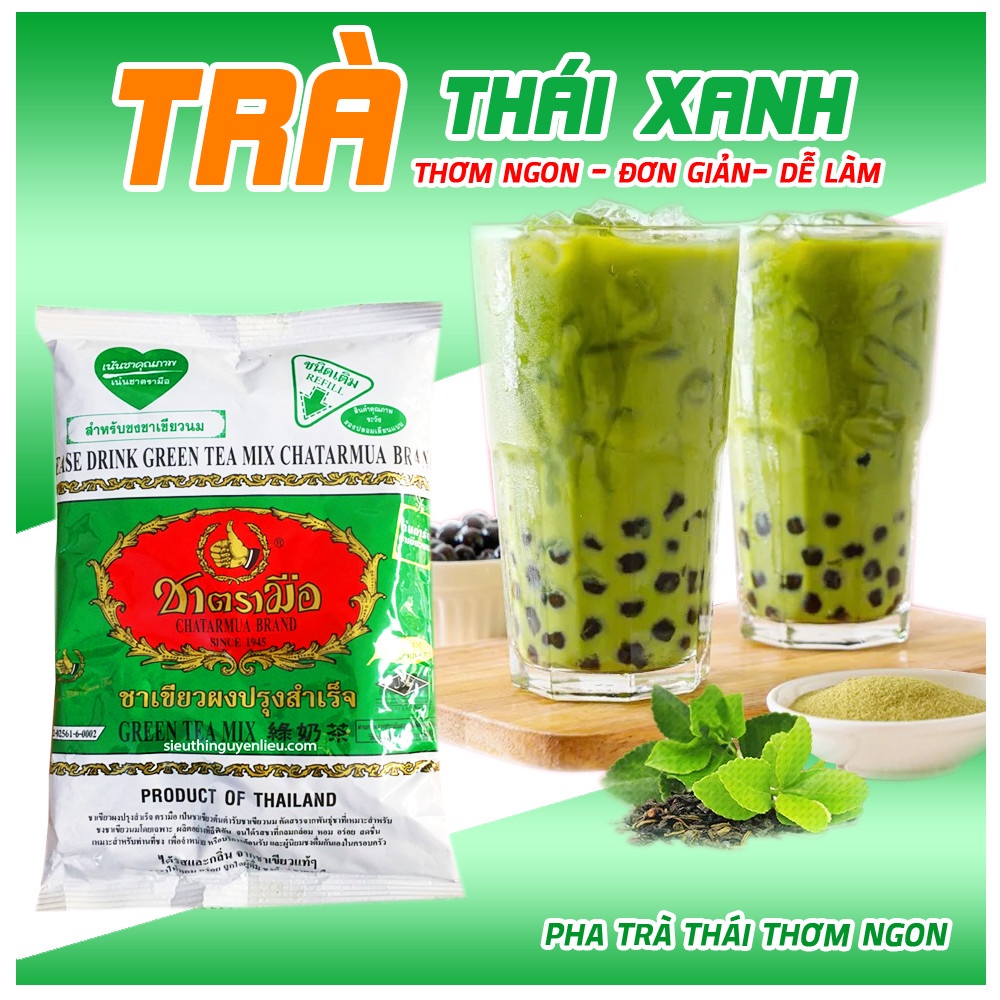 Deal Hot Trà Thái Xanh 200 gram | Trà pha trà sữa thái xanh thơm ngon