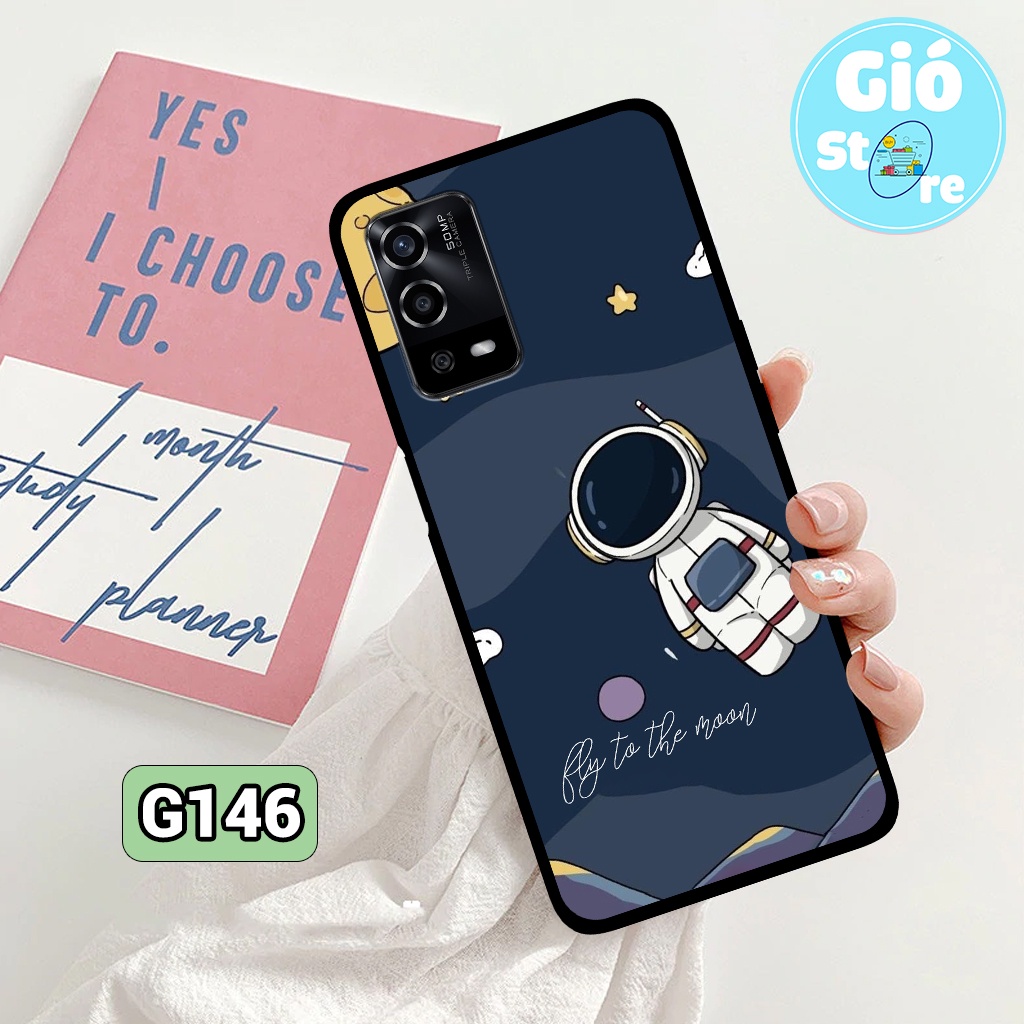 Ốp lưng Oppo A55 GIÓ STORE in hình vũ trụ,phi hành gia,chống trầy,chống va đập