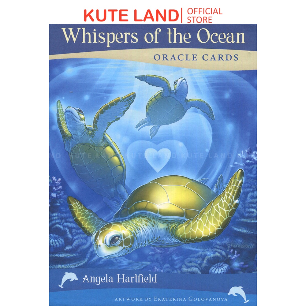 Bộ Bài Whispers Of The Ocean Oracle 50 Lá Tặng Đá Thanh Tẩy C268