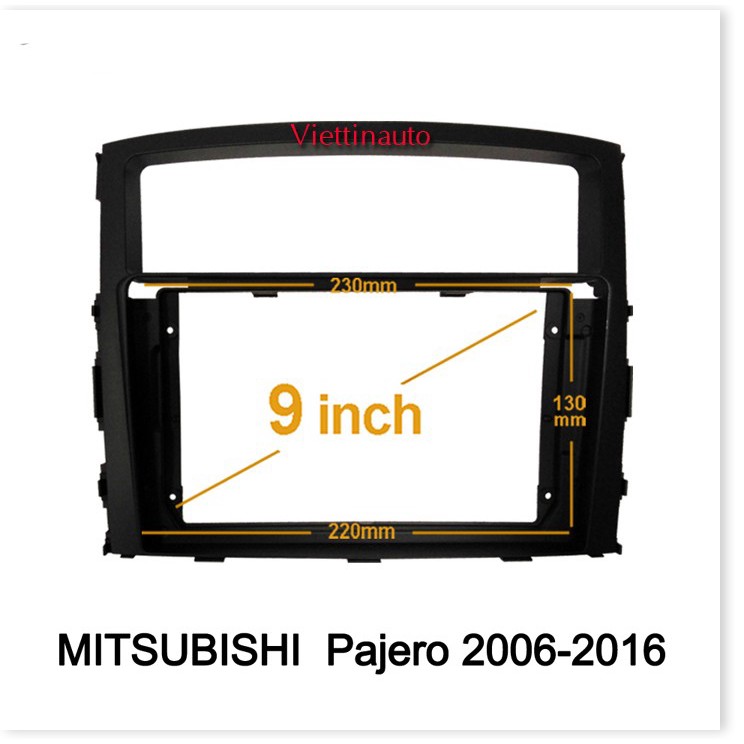 Mặt dưỡng Mitsubisi Pajero 2004-2014 (9 inch)