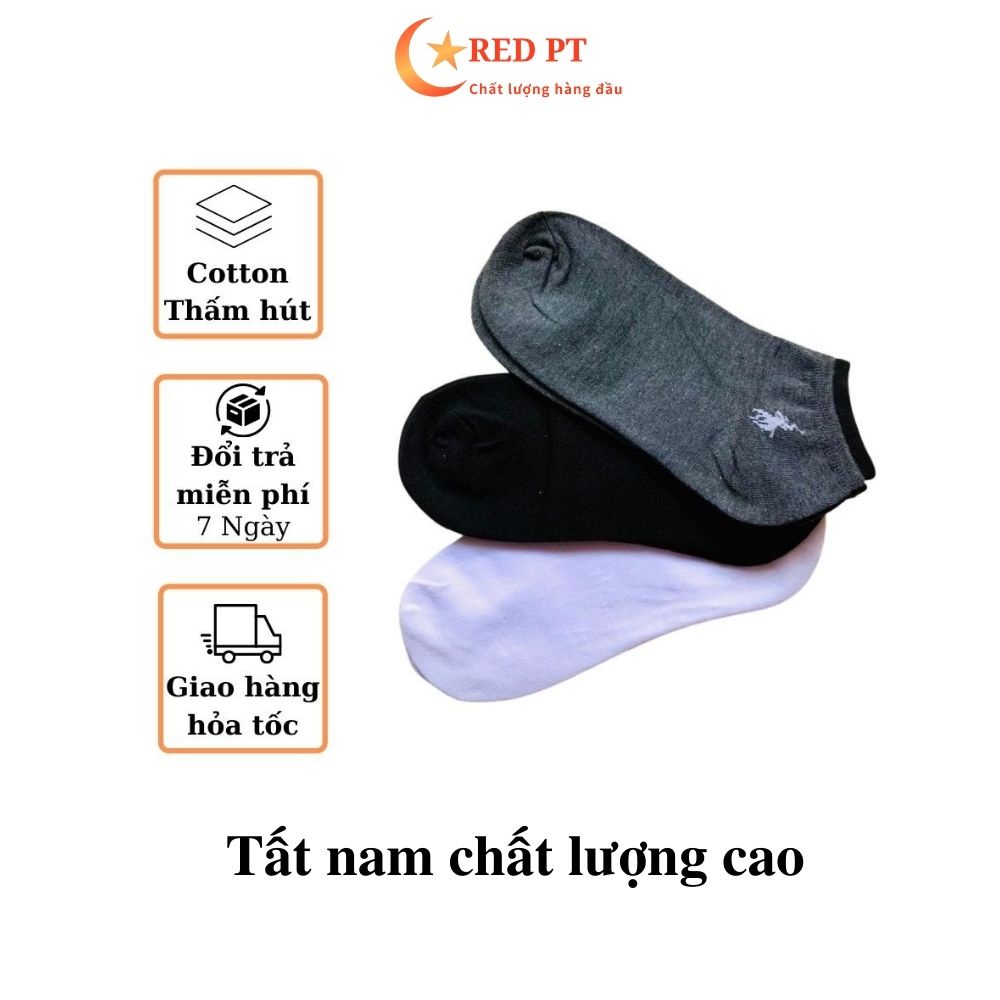 Tất nam cổ ngắn, tất vớ nam cotton chất lượng cao