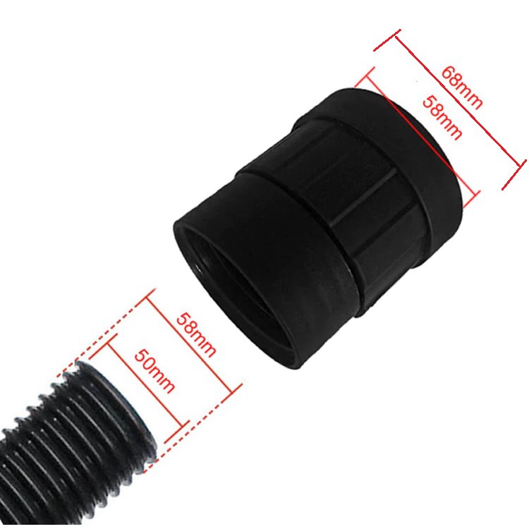 Đầu nối măng sông ren trong / khớp nối  ống hút bụi các cỡ 32-38mm, 40-48mm, 50-58mm