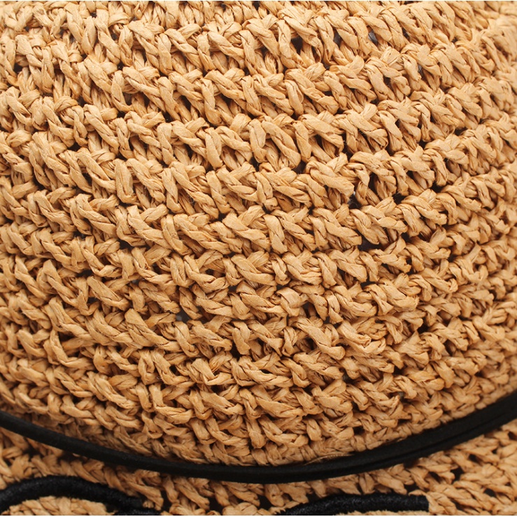 Nón đi biển Mallorca mũ cói nữ rộng vành mềm gấp gọn du lịch nàng thơ phong cách Hàn Quốc